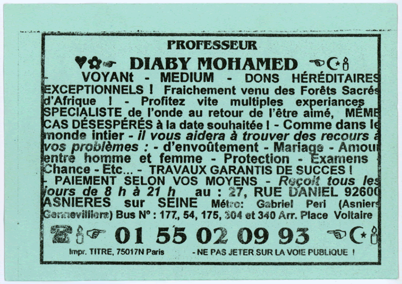 Professeur DIABY MOHAMED, Hauts de Seine