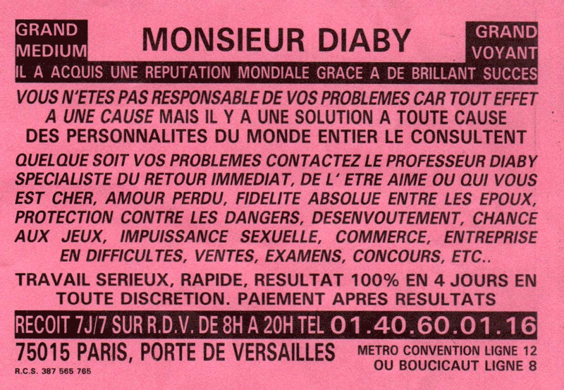 Monsieur DIABY, Paris