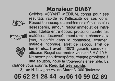 Monsieur DIABY, Toulouse
