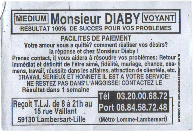 Cliquez pour voir la fiche dtaille de DIABY