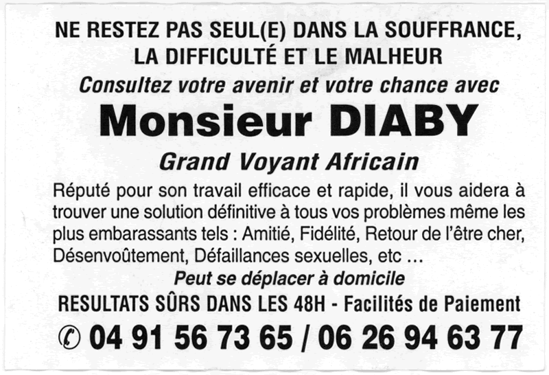 Cliquez pour voir la fiche dtaille de DIABY