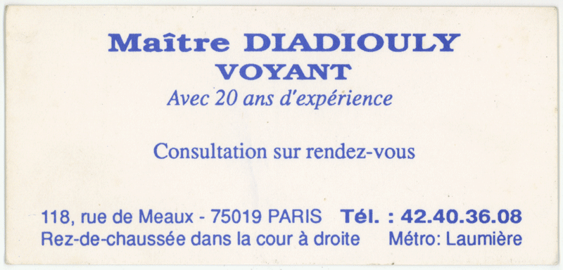 Cliquez pour voir la fiche détaillée de DIADIOULY