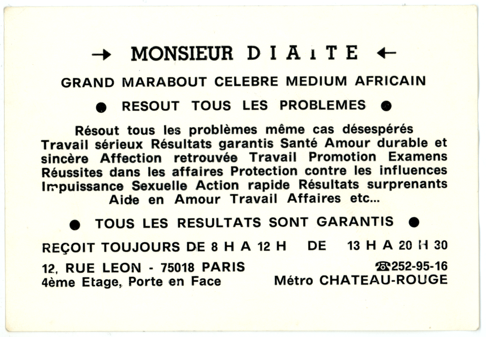 Monsieur DIAITE, Paris