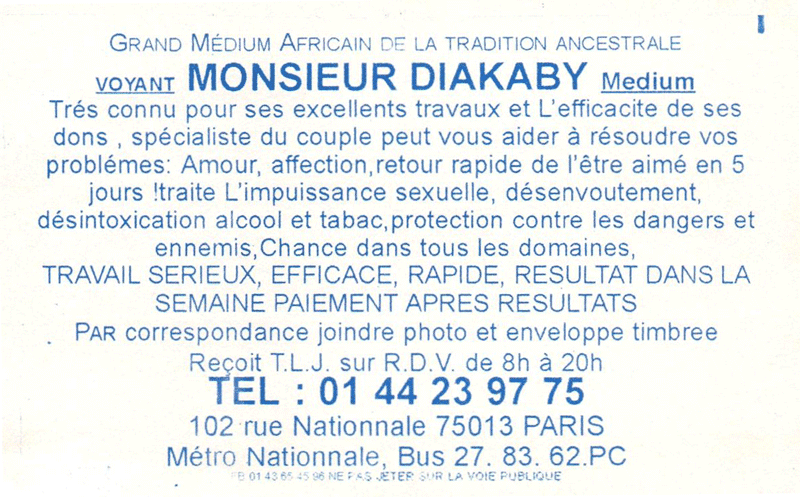 Cliquez pour voir la fiche dtaille de DIAKABY