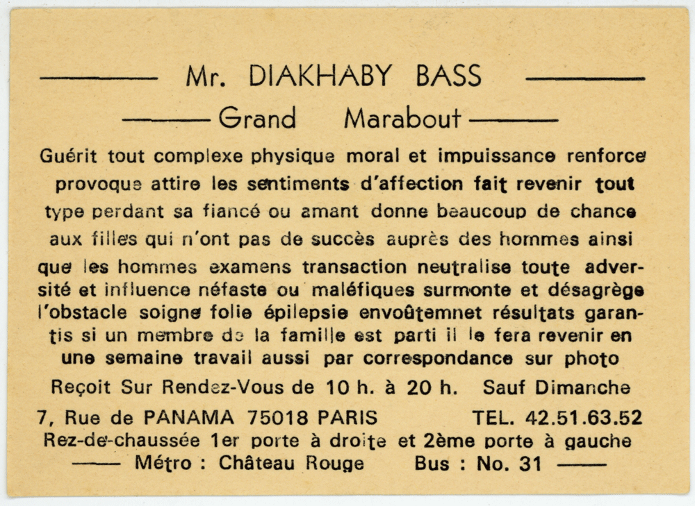 Cliquez pour voir la fiche détaillée de DIAKHABY BASS