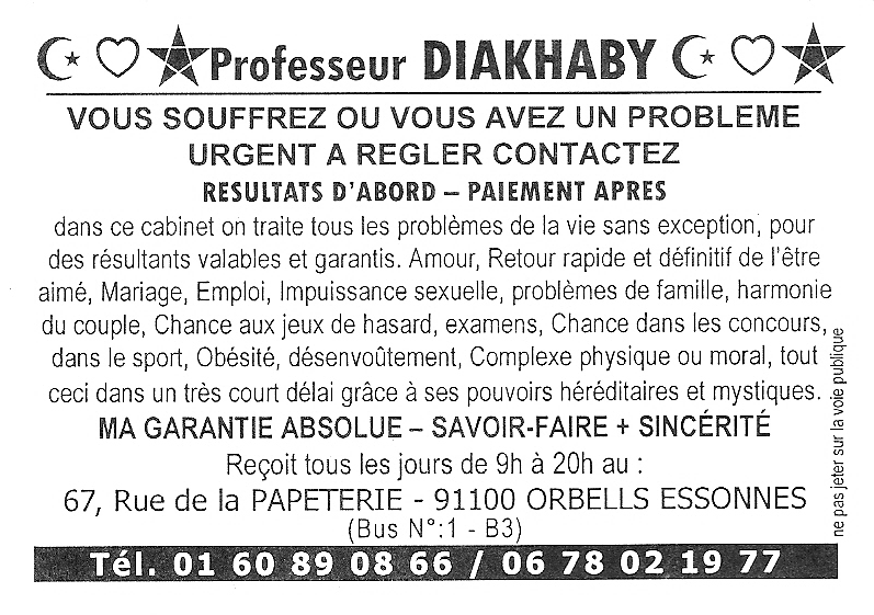 Cliquez pour voir la fiche détaillée de DIAKHABY