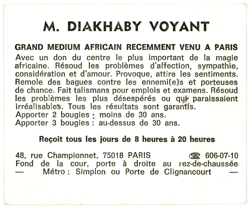 Monsieur DIAKHABY, Paris