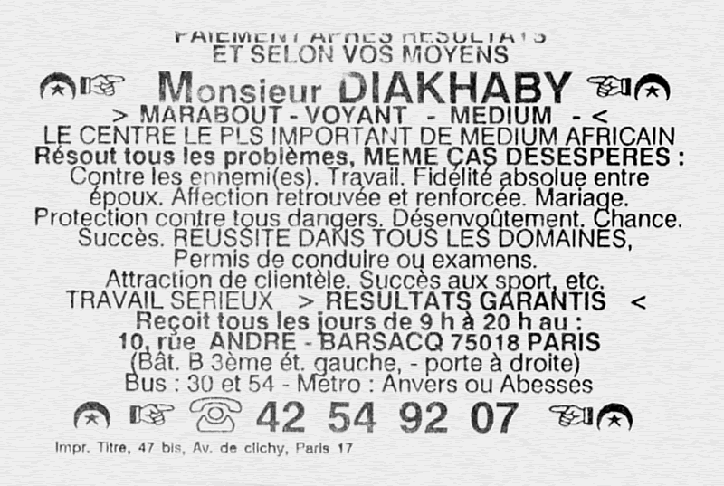 Monsieur DIAKHABY, Paris