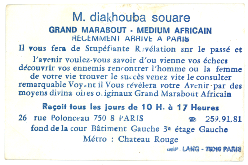 Monsieur diakhouba souare, Paris