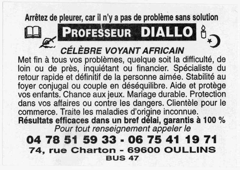 Cliquez pour voir la fiche dtaille de DIALLO