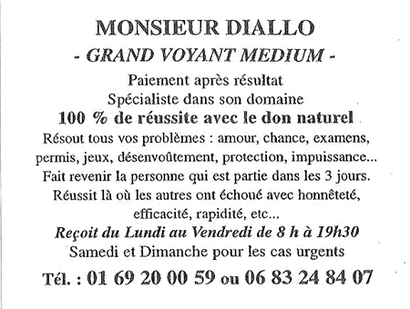 Monsieur DIALLO, Hauts de Seine
