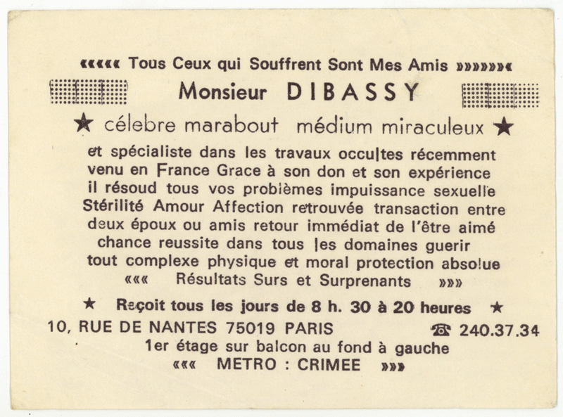 Cliquez pour voir la fiche détaillée de DIBASSY