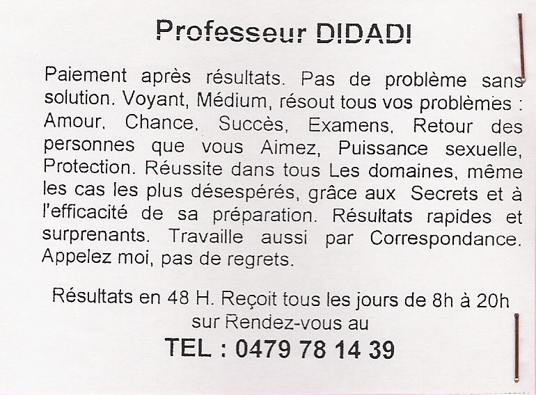 Cliquez pour voir la fiche dtaille de DIDADI