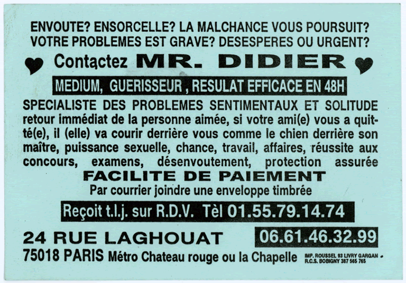 Monsieur DIDIER, Paris