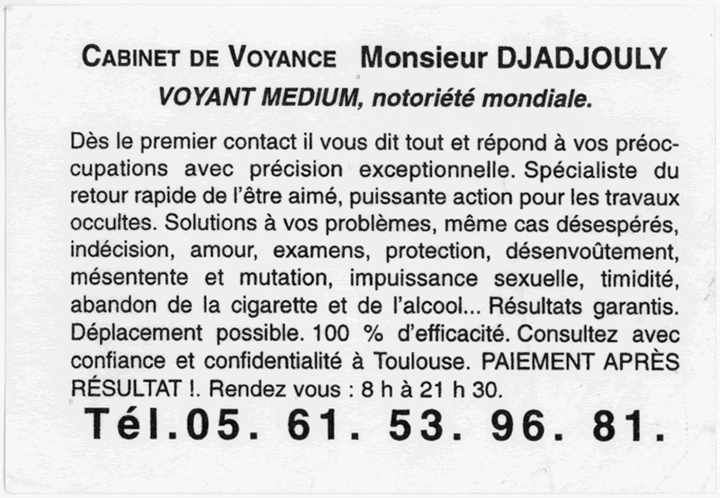 Cliquez pour voir la fiche dtaille de DJADJOULY