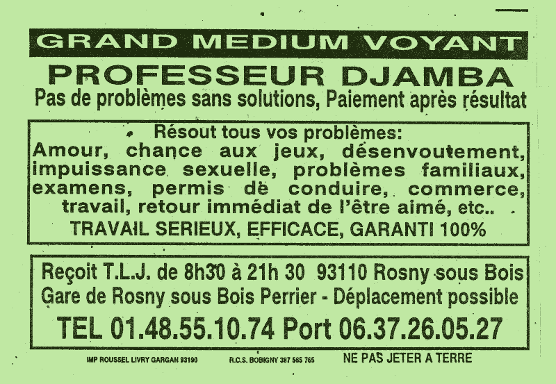 Professeur DJAMBA, Seine St Denis