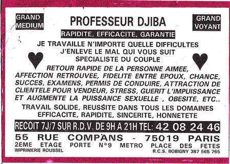 Professeur DJIBA, Paris
