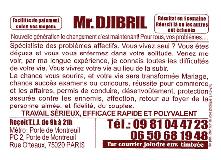 Cliquez pour voir la fiche dtaille de DJIBRIL