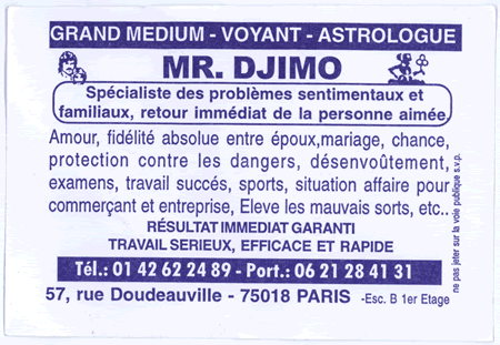 Monsieur DJIMO, Paris