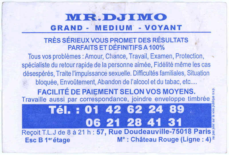 Monsieur DJIMO, Paris