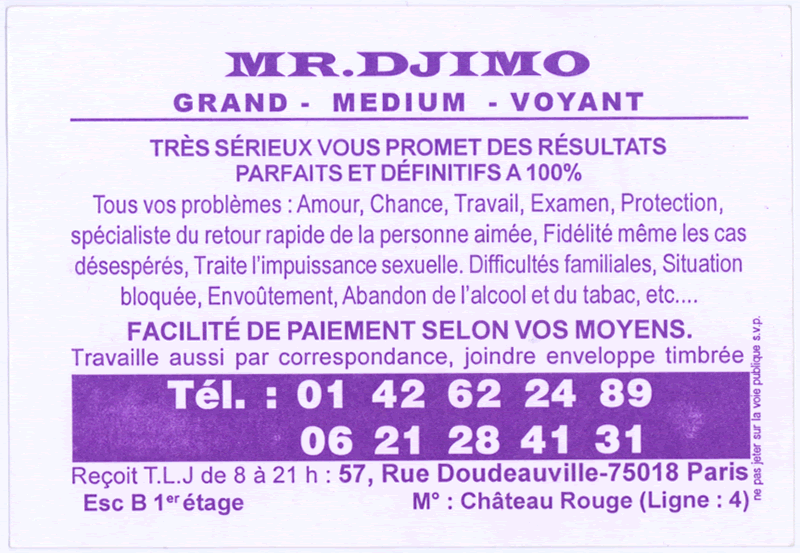 Monsieur DJIMO, Paris