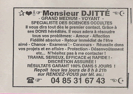 Monsieur DJITT, Belgique