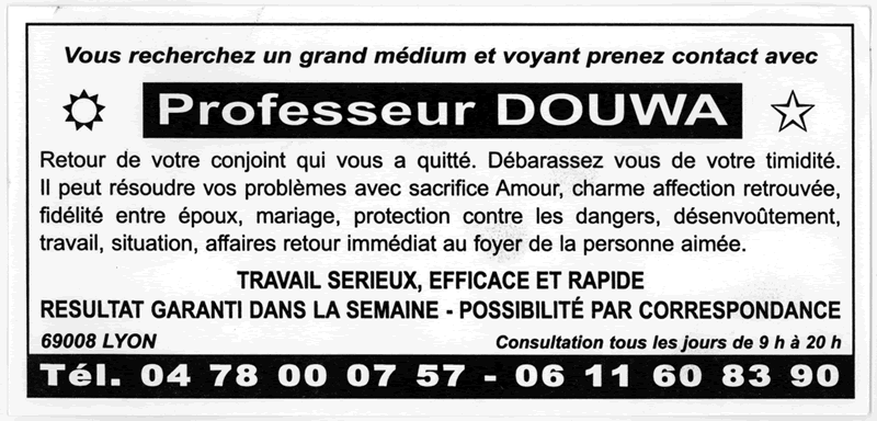 Professeur DOUWA, Lyon