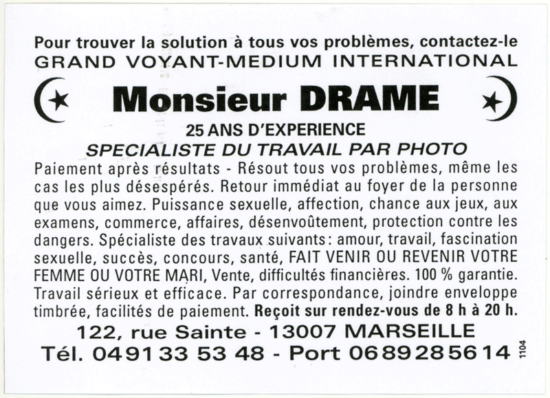 Monsieur DRAME, Marseille