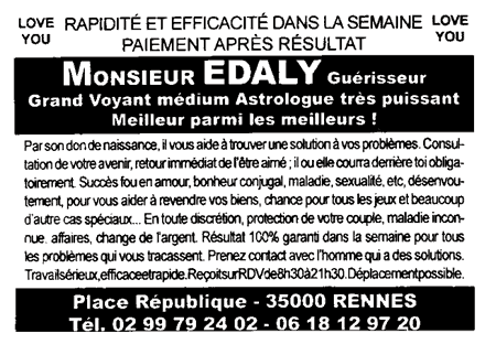 Monsieur EDALY, Rennes