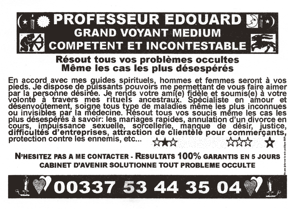 Professeur EDOUARD, (indtermin)