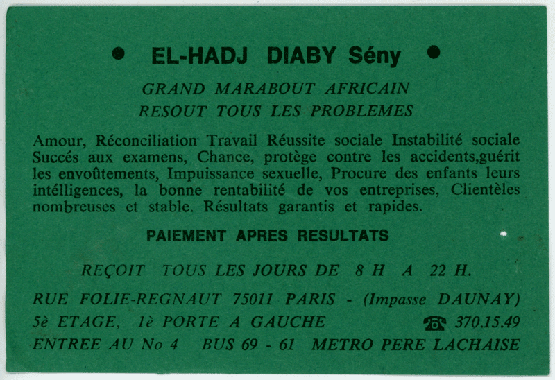 EL-HADJ DIABY Sény, Paris