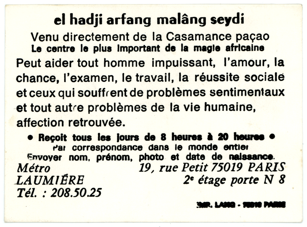 Cliquez pour voir la fiche détaillée de el hadji arfang malâng seydi