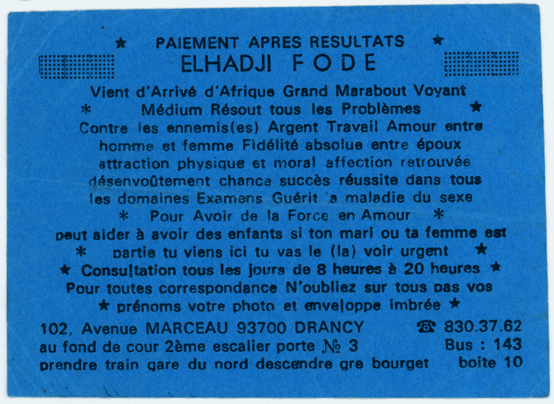 Cliquez pour voir la fiche détaillée de ELHADJI FODE