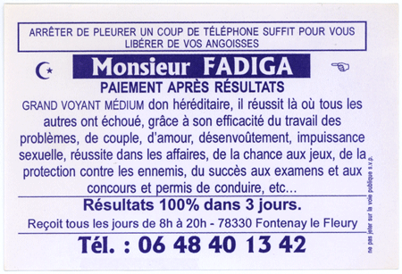 Monsieur FADIGA, Yvelines