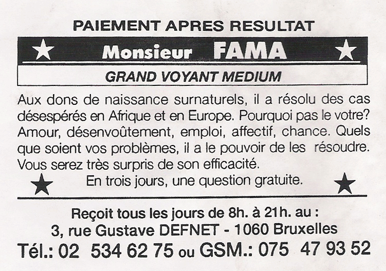 Cliquez pour voir la fiche dtaille de FAMA