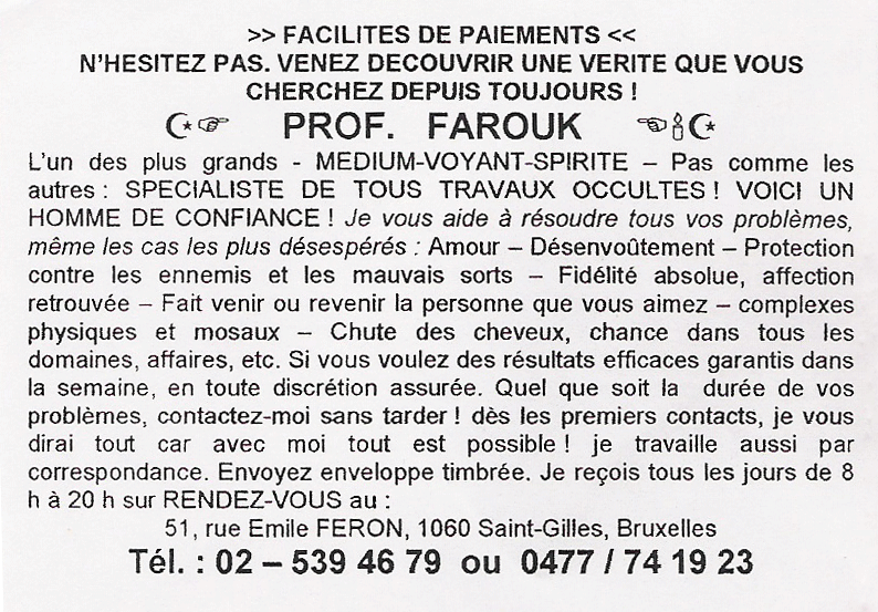 Cliquez pour voir la fiche dtaille de FAROUK