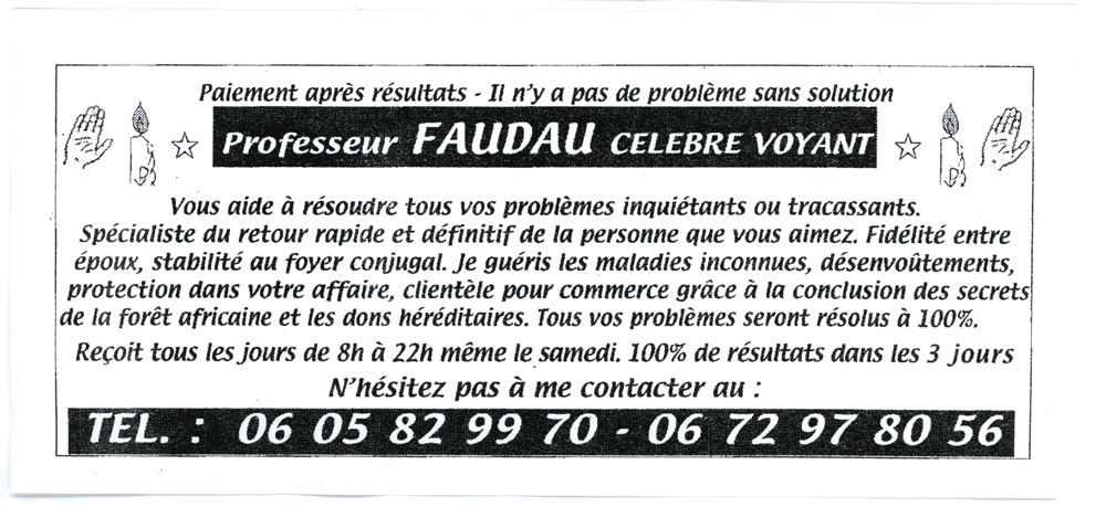 Professeur FAUDAU, (indéterminé)