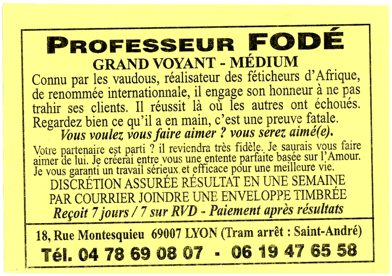 Professeur FODÉ, Lyon