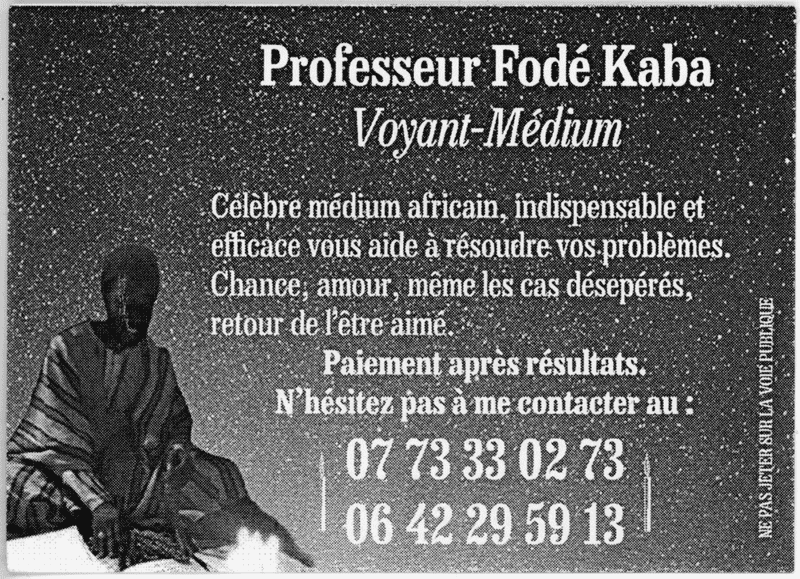 Professeur Fodé Kaba, Grenoble