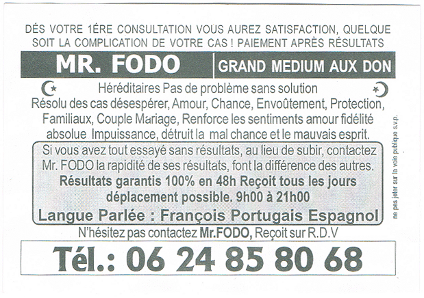 Monsieur FODO, Val de Marne