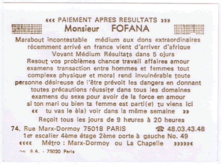 Cliquez pour voir la fiche dtaille de FOFANA