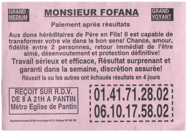 Monsieur FOFANA, Seine St Denis
