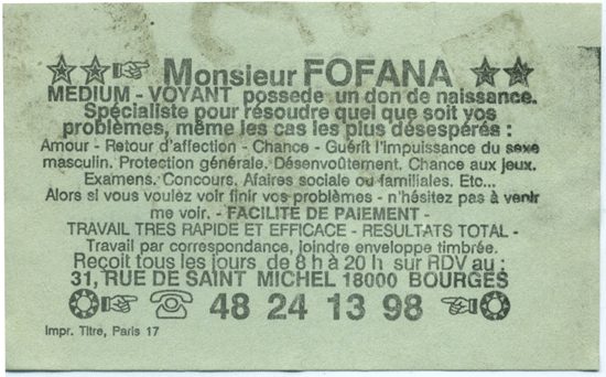 Matre FOFANA, Bourges