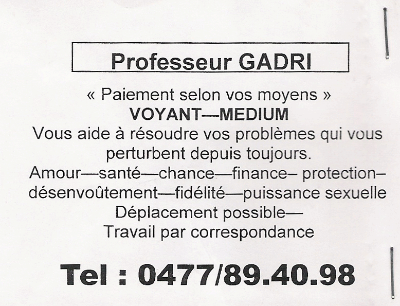 Cliquez pour voir la fiche dtaille de GADRI