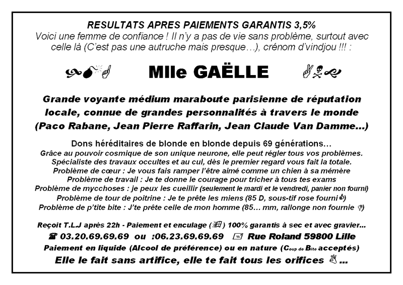 Cliquez pour voir la fiche dtaille de GALLE