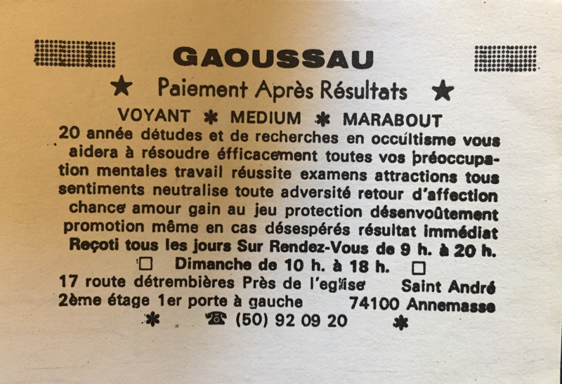 Cliquez pour voir la fiche dtaille de GAOUSSAU