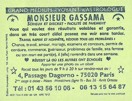 Monsieur GASSAMA, Paris