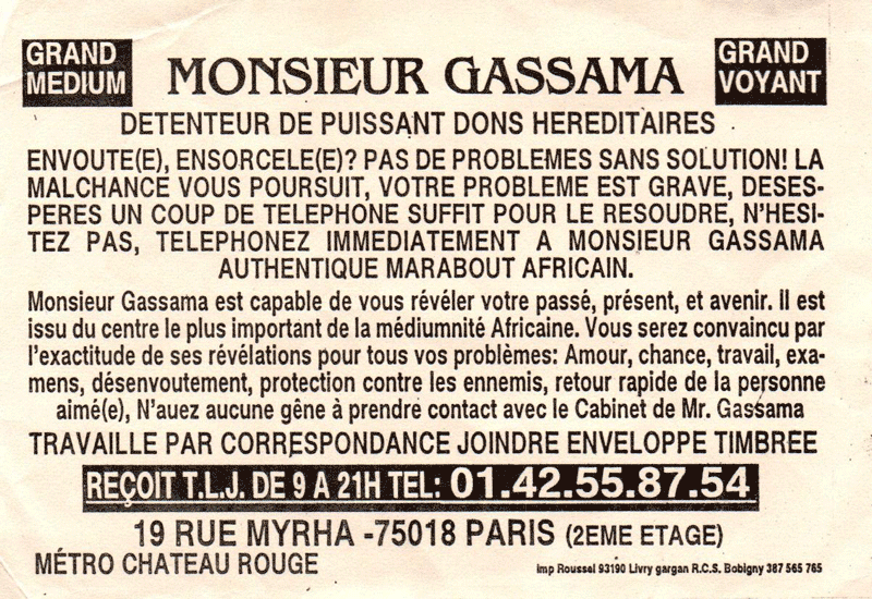 Monsieur GASSAMA, Paris