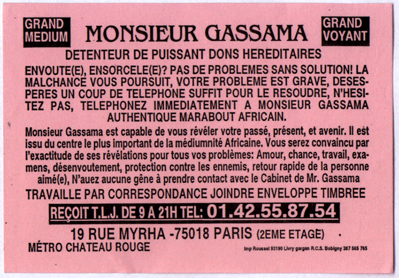 Monsieur GASSAMA, Paris