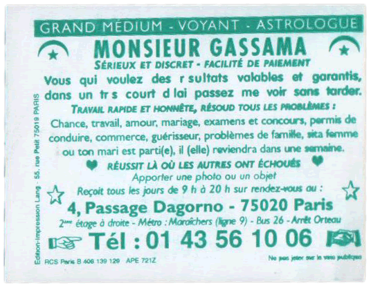 Monsieur GASSAMA, Paris